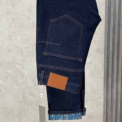 D*ior大品牌牛仔褲男士直筒寬松時尚休閑秋季高等精品褲