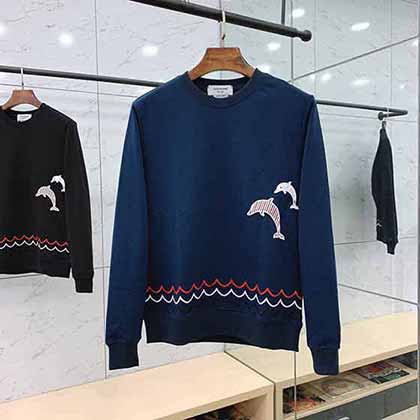 Thm Brwn 湯姆·布朗秋冬新品鯨魚套頭衛衣