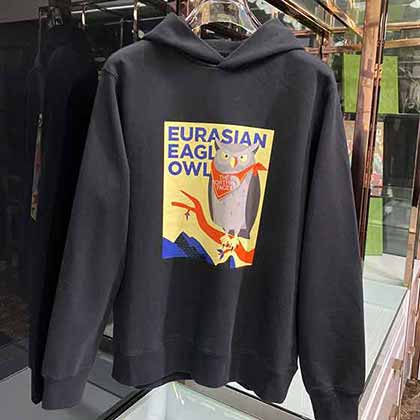 北面大品牌子男裝，男女同款前幅圖案帽衫衛(wèi)衣