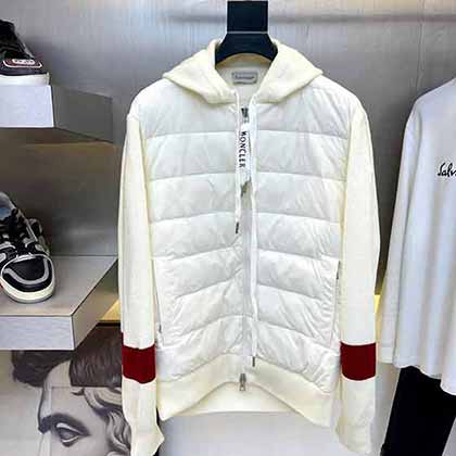 Mn蒙口秋冬高等針織連帽款輕薄羽絨服！