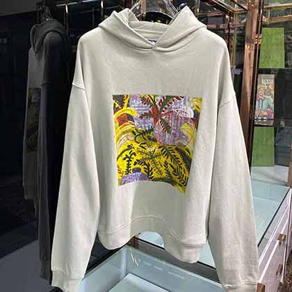 北面男女同款前幅新品牌l圖案帽衫衛衣