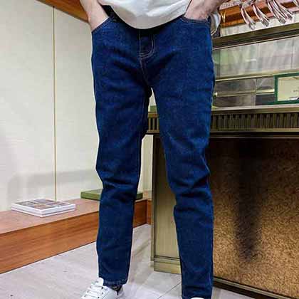 秋冬款大品牌普拉男牛仔褲修身直筒高等時(shí)尚彈力青年休閑寬松百搭褲