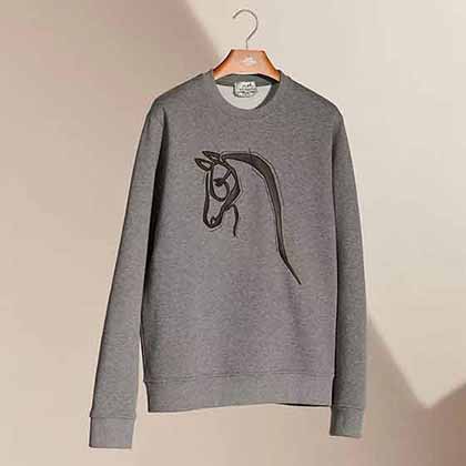 Hrmès 愛馬仕秋冬新品原單狠貨時尚休閑圓領保暖衛衣