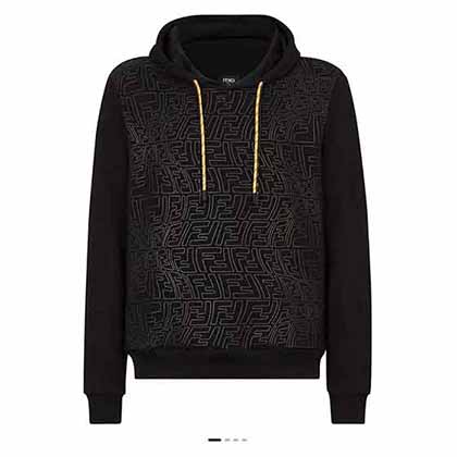 專柜同步芬迪fendi男裝，秋冬新品FF藝聯名系列連帽寬