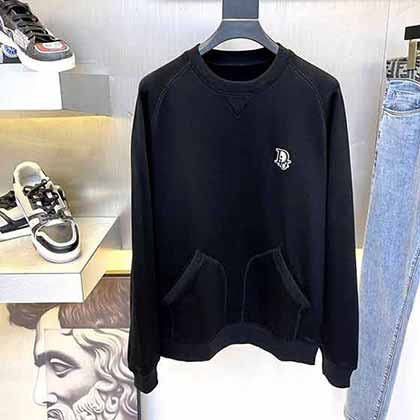 迪奧秋冬新設計聯名系列刺繡徽標字母l圓領套頭衛衣！