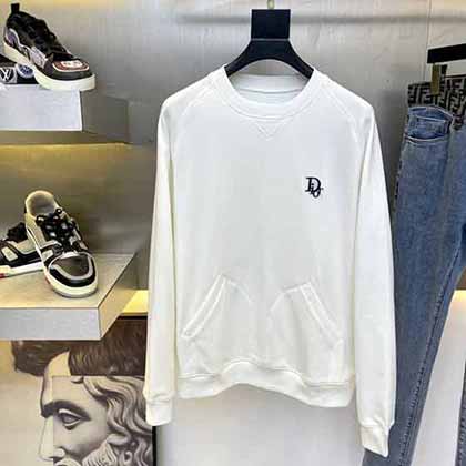 迪奧新設計聯名系列刺繡徽標字母l圓領套頭衛衣！