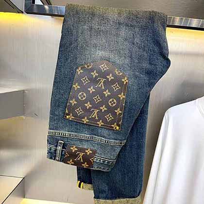 潮物推存！LV家時尚男牛仔褲，秋季經典小直筒牛仔褲！