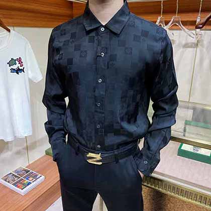 LV路易威登典雅紳士風(fēng)范長(zhǎng)袖襯衫