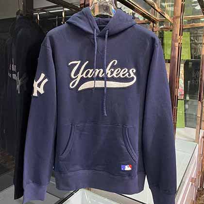 MLB大品牌秋冬季連帽衛衣男寬松外