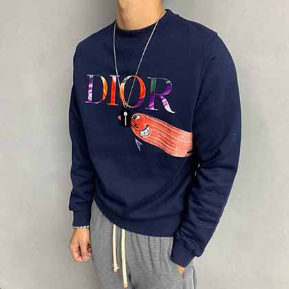 迪奧休閑與個(gè)性兼?zhèn)涞臅r(shí)髦單品套頭衛(wèi)衣。