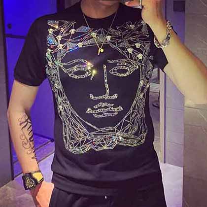 范思折秋冬男士加厚打底衫，奢華