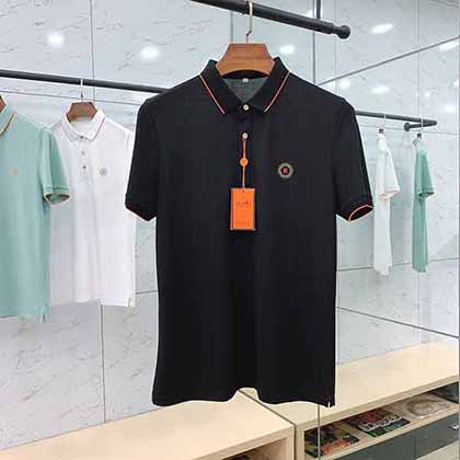 Hermès 愛馬仕春夏新品時尚休閑翻領T