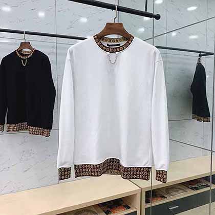 LouisVuitton路易威登男女同款鏈條圓領(lǐng)衛(wèi)衣