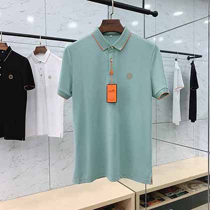 Hermès 愛馬仕 SS春夏新品時尚休閑翻領T恤