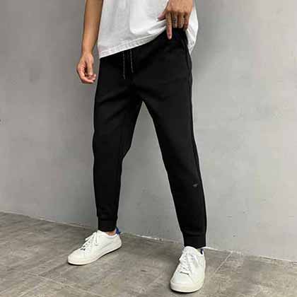 男品牌休閑褲，潮流logo小蜜蜂刺繡休閑長褲。