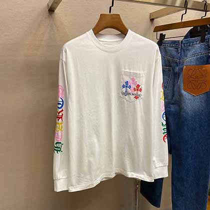 克羅Chrmeheart時尚潮牌純棉長袖