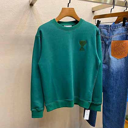 第五大道名品網早秋新款AMI男士圓領休閑衛衣