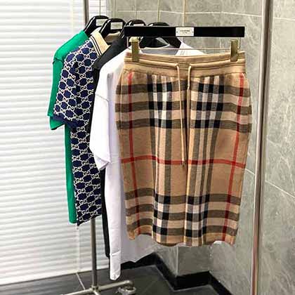 Burberry巴寶莉春夏新品時(shí)尚休閑格紋短褲