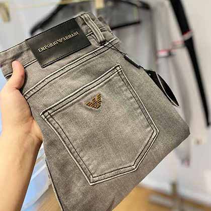 中國牛仔褲網阿瑪尼春夏新品水洗休閑牛