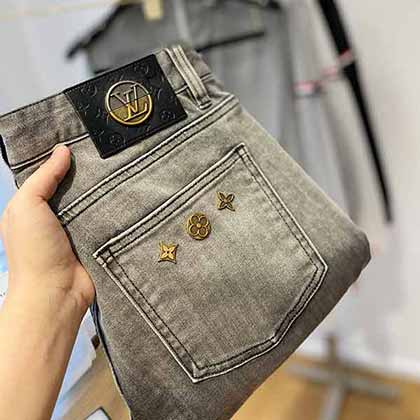 LV路易威登歐貨大品牌牛仔褲男士牛仔褲