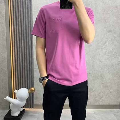 夏季新款芬迪短袖t恤男士高等定制時尚圓領(lǐng)T恤