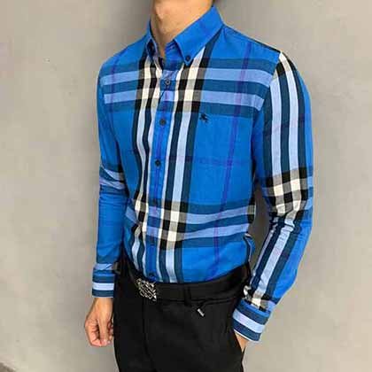 巴寶莉經典大格長袖襯衫，高等大氣上檔次！