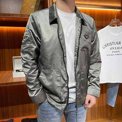 早秋新款冬季外套男裝，普拉達(dá)防風(fēng)