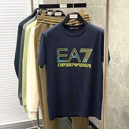原單狠貨阿瑪尼 男裝EA7系列時(shí)尚休閑短袖