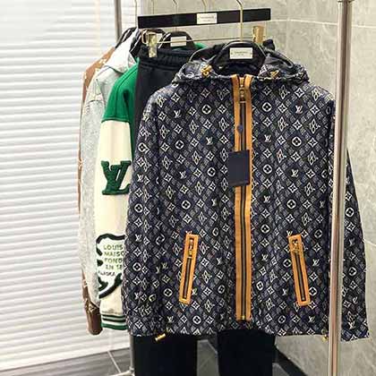 LouisVuitton牛仔外套大品牌新品時尚休閑連帽