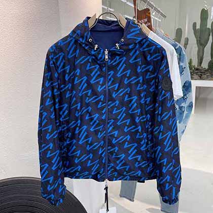 Mon早秋經典全幅花紋可雙面穿夾