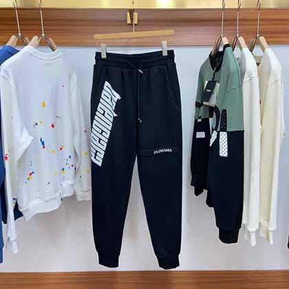 巴黎世家潮男衛褲，秋冬新款慢跑衛褲