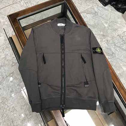 獨特袖章LOGO韓版拉鏈衛衣，石頭島突破傳統長袖拉鏈衛衣！