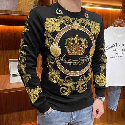 DG杜嘉班納重工刺繡男士衛衣