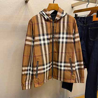 巴寶莉品牌男裝夾克，BBR經(jīng)典款雙面夾克