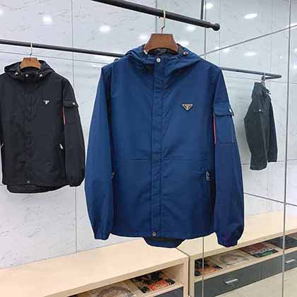 國際大品牌男裝品牌普拉達早秋新品連帽夾克外套