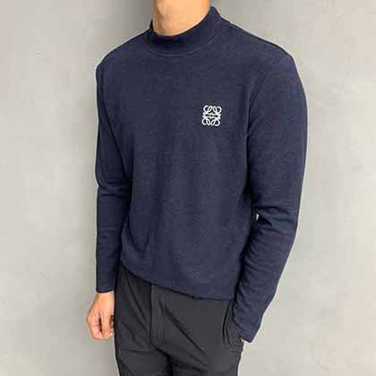 羅意威定制羊絨混紡長袖t恤 男士