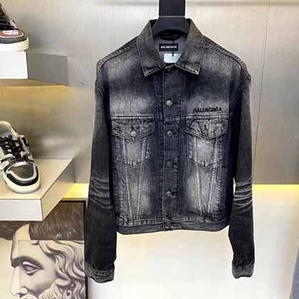 巴黎世家休閑外套男裝，原單潮牌米蘭設計周走秀款印花