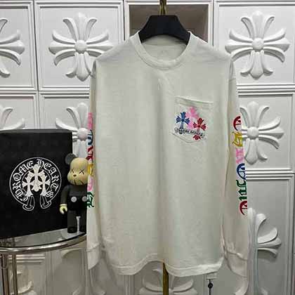 Chr*meheart秋冬新款炫彩純棉長(zhǎng)袖T