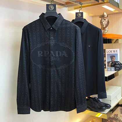 高等輕奢男裝！普拉四季通勤款男士長袖襯衫