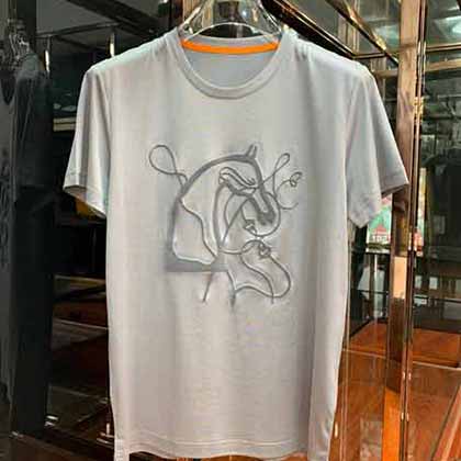 專柜尾單大品牌外貿男裝Hemès夏季