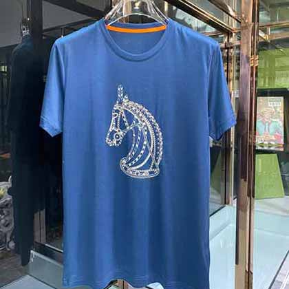 歐美男裝大品牌愛仕(Hemès) 奧地利進口蘭精天絲圓領T恤