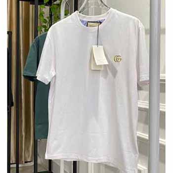 Gucci春夏高等定制男款t恤，棉質寬松休閑短TEE