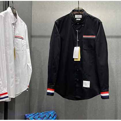 TB襯衫經典百搭純棉面料，紅白藍精典織帶搭配！