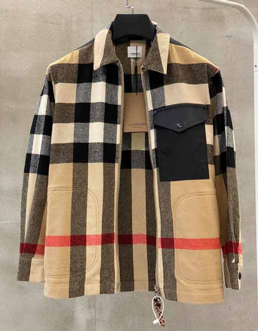 B家格子羊毛外套開衫，官方售價7900元！
