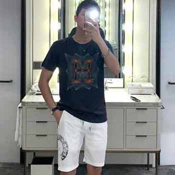 Hemes品牌男士t恤，100支雙絲光圓領(lǐng)T