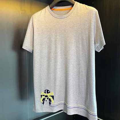 2022春夏新款新主題下擺機器人設計愛馬仕短袖男裝t恤