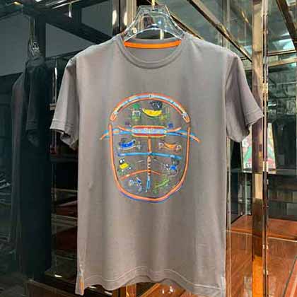 愛仕(Hemès) 新的品質單品時尚印花t恤
