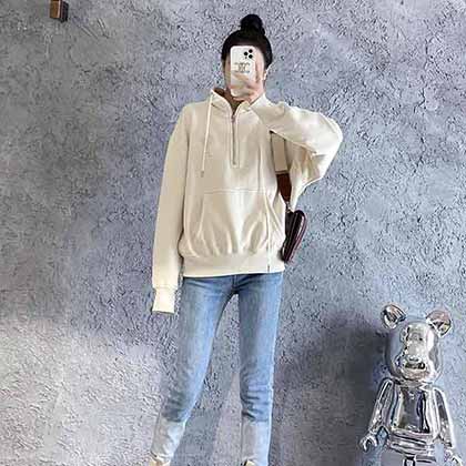 AMI法國潮牌刺繡同色系大愛心衛衣 