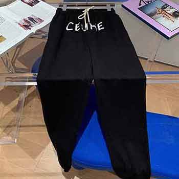 搶手貨！字母logo印花休閑褲 高定正確版Celine休閑褲