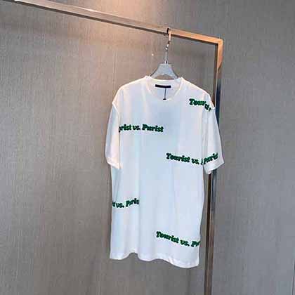 綠色植絨字母短袖，氣質獨特的時髦高街風尚單品！